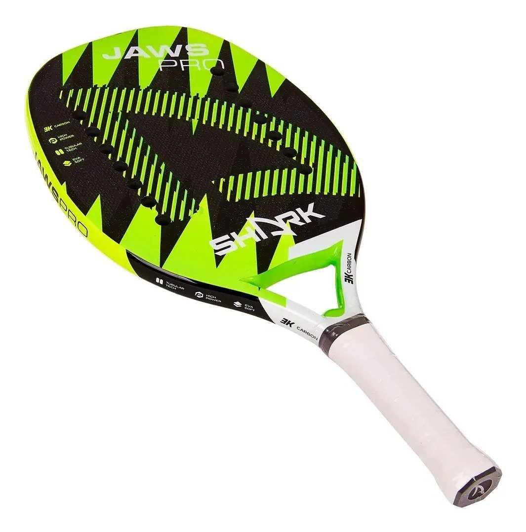 Raquete De Beach Tennis Shark Jaws 2023 Carbono 3k + Capa